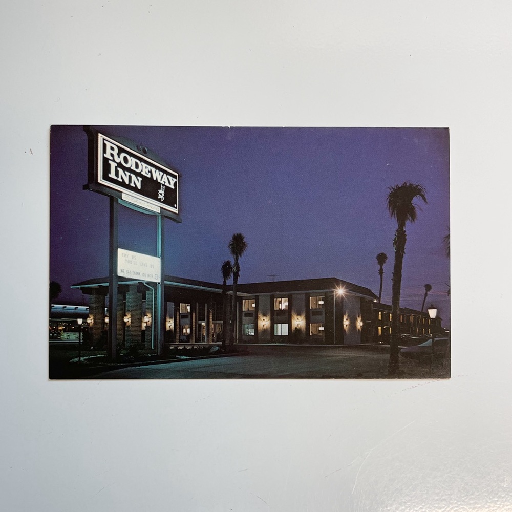 Rodeway Inn Hotel Motel Clearwater Florida Vintage Postcard